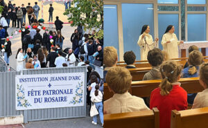 A la fête du Rosaire