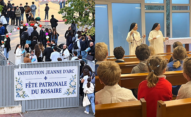 A la fête du Rosaire